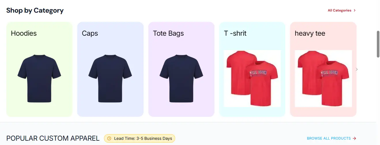 Printed t-shirt example